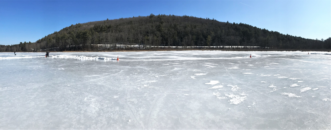 Wide angle lake - frozen