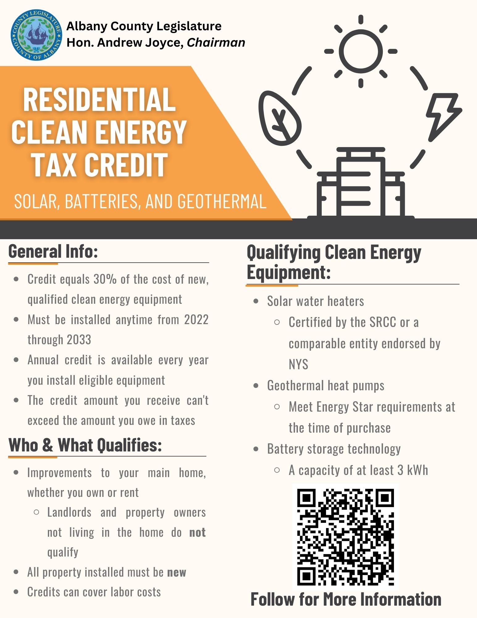 Residential Clean Energy Tax Credit