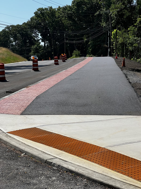 Watervliet Shaker Road fresh paving