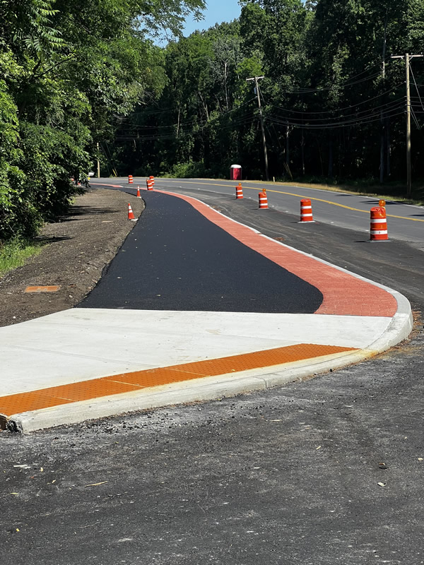 Watervliet Shaker Road fresh paving